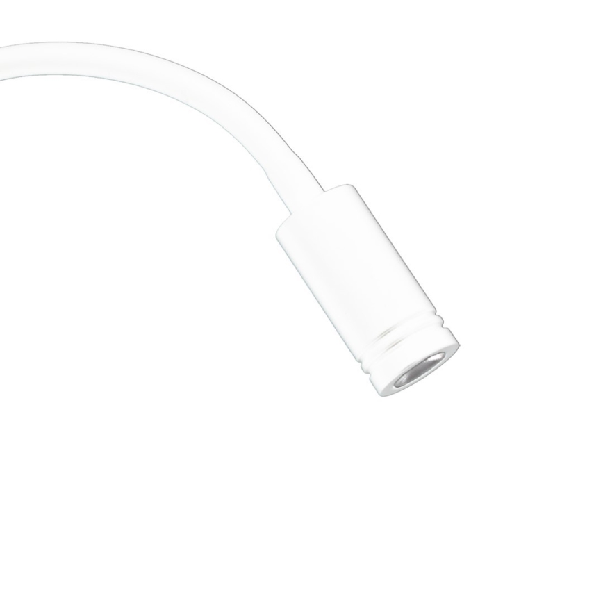 LED Paindlik väike seinalamp koos USB BASE 1xLED/8W + 1xLED/2W/230V valge