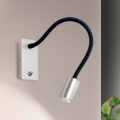 LED Paindlik väike seinalamp KURT LED/5W/230V hõbedane