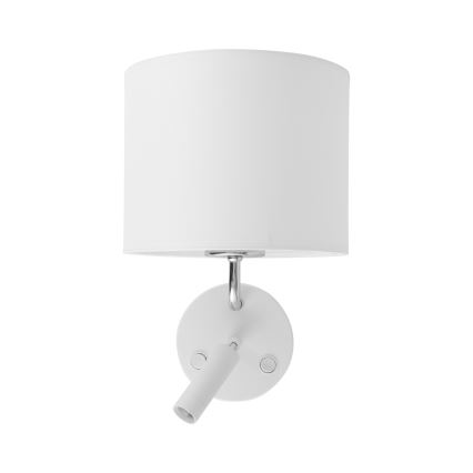 LED Paindlik valgusti RICHI 1xE27/15W/230V + LED/3W/230V valge