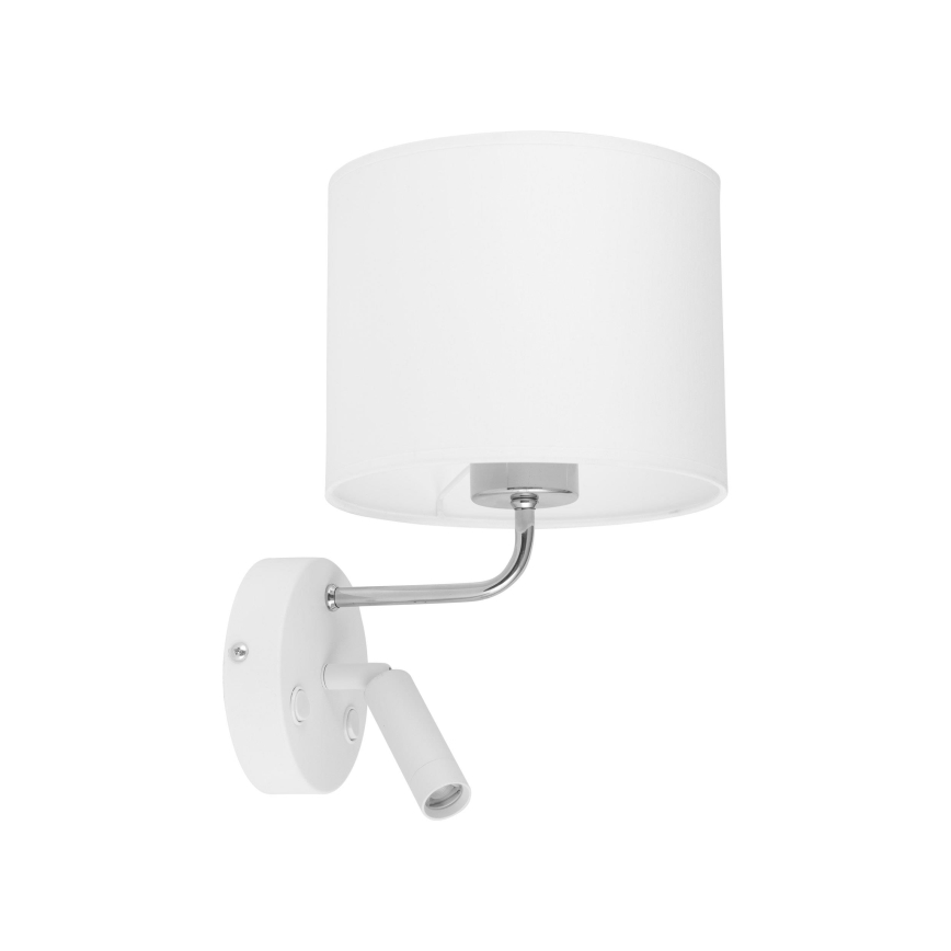 LED Paindlik valgusti RICHI 1xE27/15W/230V + LED/3W/230V valge