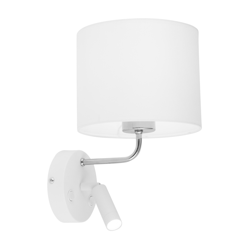 LED Paindlik valgusti RICHI 1xE27/15W/230V + LED/3W/230V valge