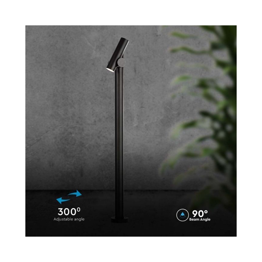 LED Paindlik välilamp LED/4W/230V 3000K IP44 100 cm must