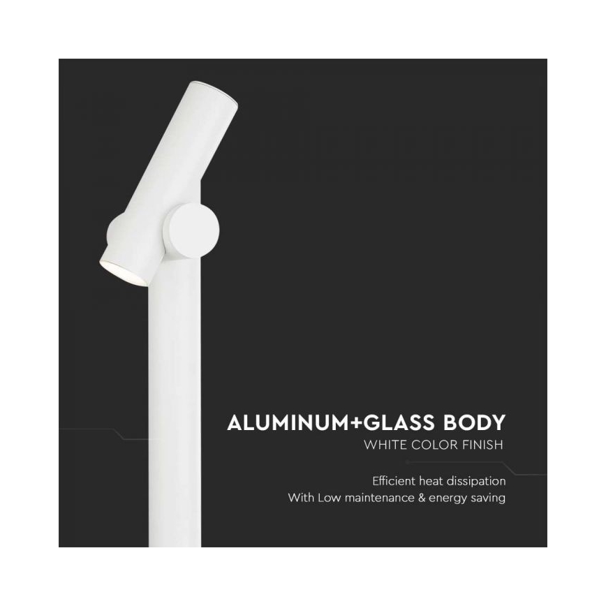 LED Paindlik välilamp LED/4W/230V 4000K IP44 100 cm valge