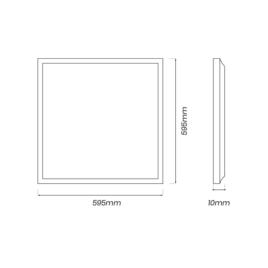 LED Paneel LED/40W/230V 4000K 60x60 cm