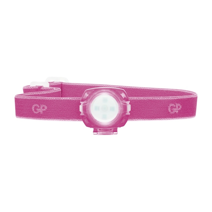 LED Pealamp GP EVERYBODY 4xLED/2×CR2025 roosa