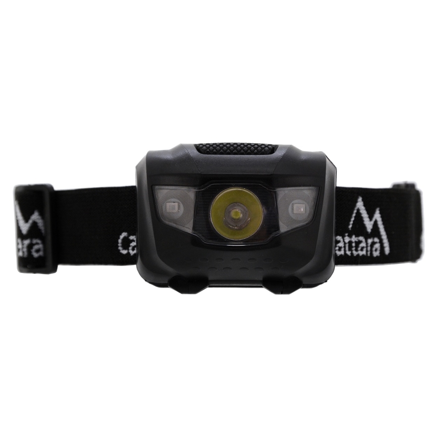 LED Pealamp punase tulega LED/3W/3xAAA IP44 must