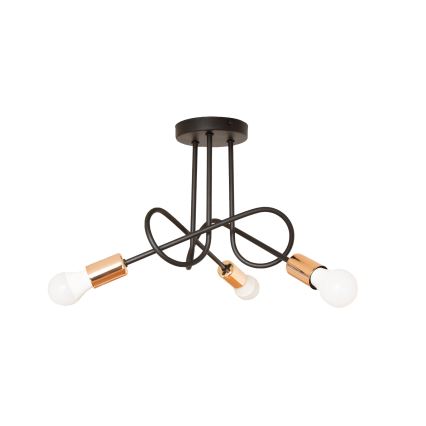 LED pealepandav lühter OXFORD 3xE27/15W/230V must