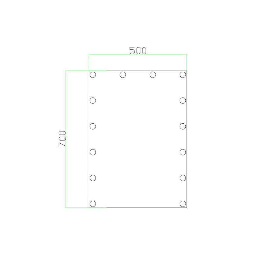 LED Peegel koos valgustusega 14xLED/1W/230V 3000/4000/6000K 70x50 cm IP44