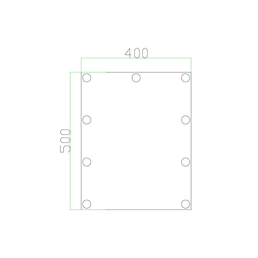 LED Peegel koos valgustusega 9xLED/1W/230V 3000/4000/6000K 50x40 cm IP44