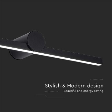 LED peeglivalgusti vannituppa LED/10W/230V 3000K IP65 must