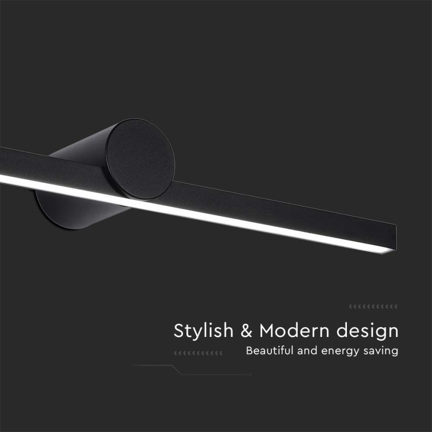 LED peeglivalgusti vannituppa LED/10W/230V 3000K IP65 must