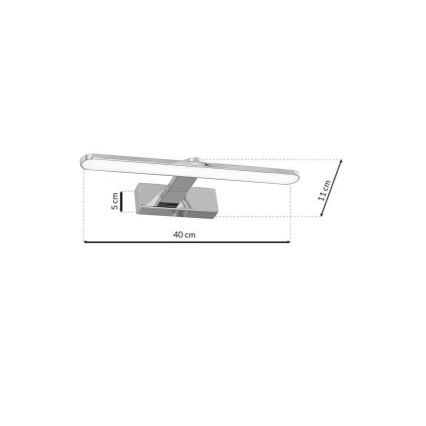 LED Peeglivalgusti vannituppa SPLASH LED/8W/230V IP44