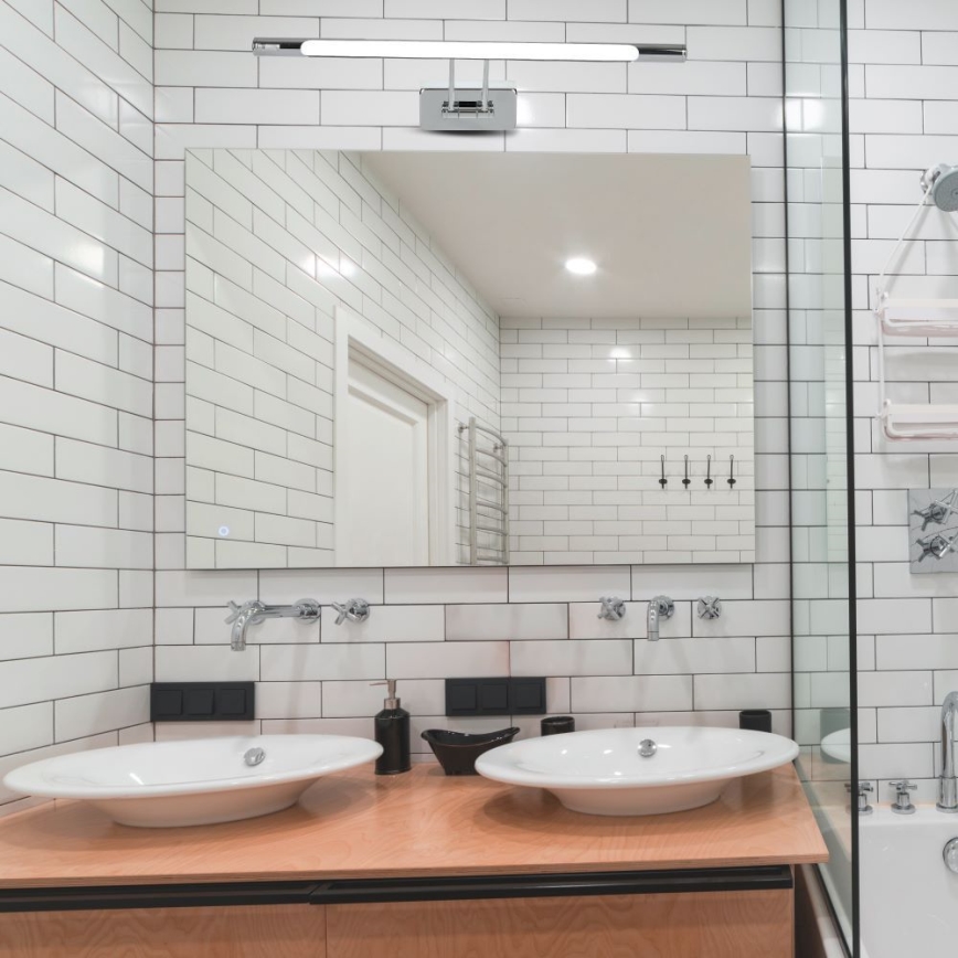 LED Peeglivalgustus LED/9W/230V 3000K 50cm läikiv kroom