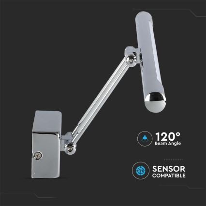 LED Peeglivalgustus LED/9W/230V 3000K 50cm läikiv kroom