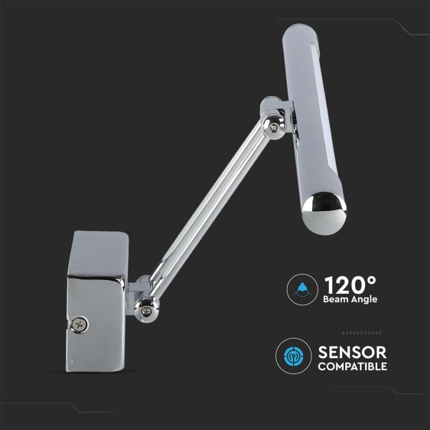 LED Peeglivalgustus LED/9W/230V 3000K 50cm läikiv kroom