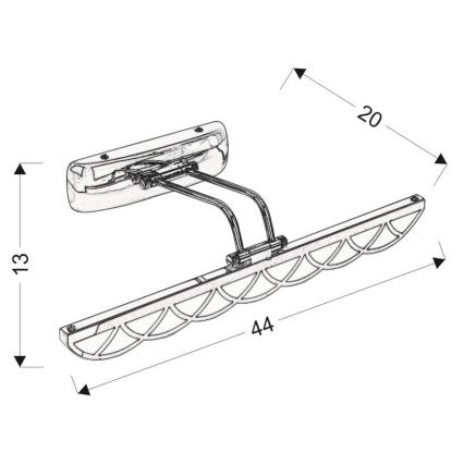 LED Peeglivalgustus MOVE LED/6W/230V
