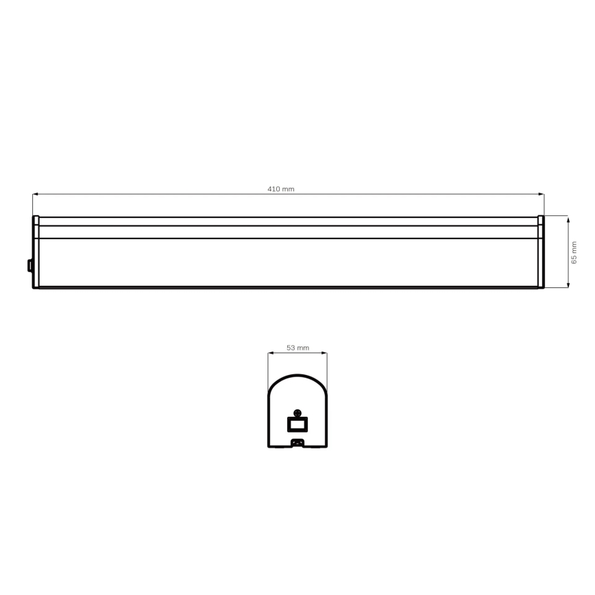 LED Peeglivalgustus vannituppa ALEX LED/8W/230V 4000K 41 cm IP44 läikiv kroom