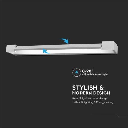 LED Peeglivalgustus vannituppa LED/16W/230V 3000K IP44 60 cm valge