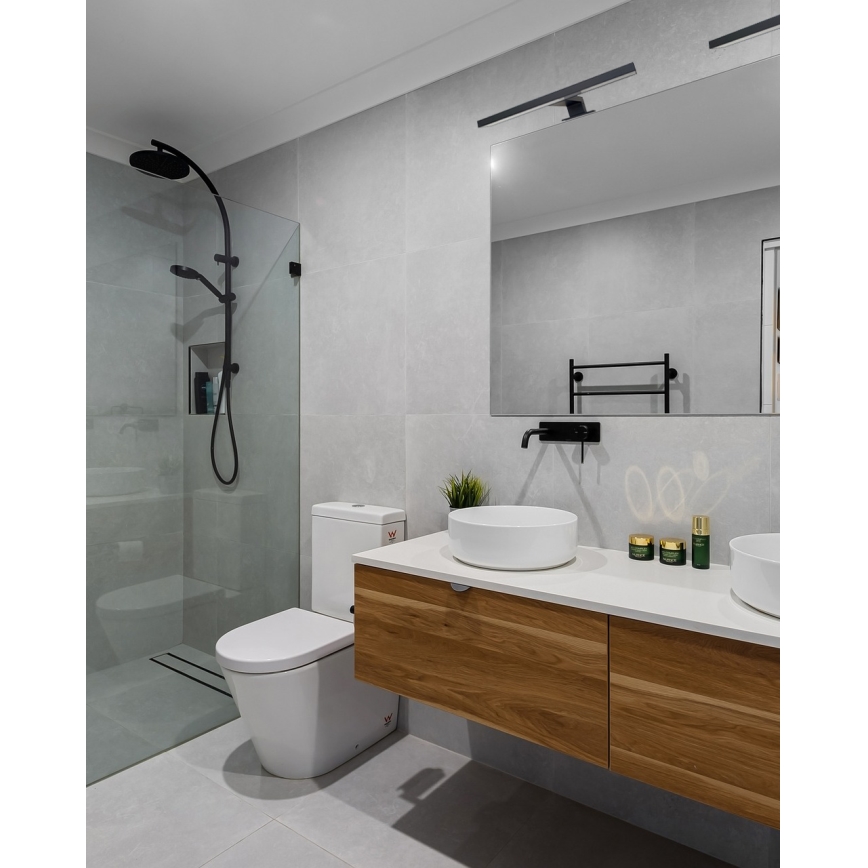 LED Peeglivalgustus vannituppa LED/5W/230V 4000K 30 cm IP44 must