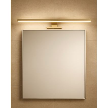 LED Peeglivalgustus vannituppa LED/8W/230V 4000K 50 cm IP44 matt kuldne