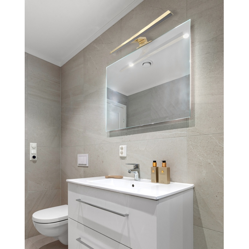LED Peeglivalgustus vannituppa LED/8W/230V 4000K 50 cm IP44 matt kuldne