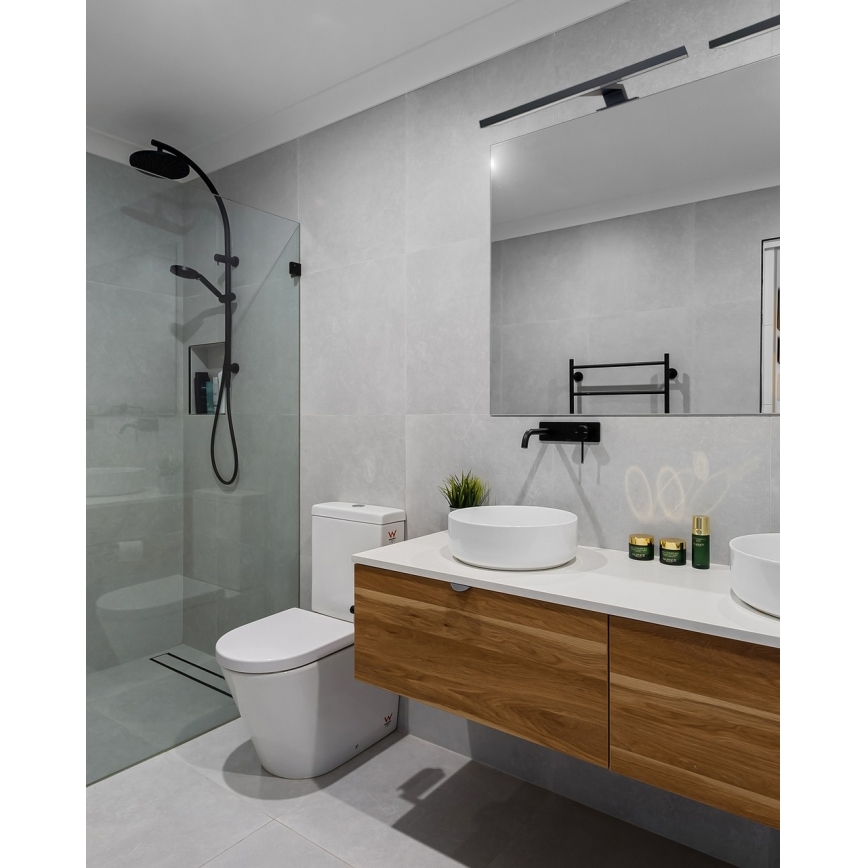 LED Peeglivalgustus vannituppa LED/8W/230V 4000K 50 cm IP44 must