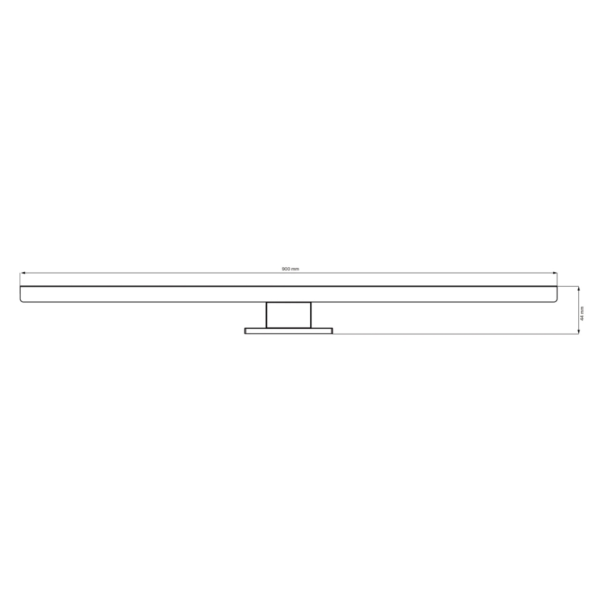 LED Peeglivalgustus vannituppa SAMOS LED/15W/230V 4000K 90 cm IP44 must