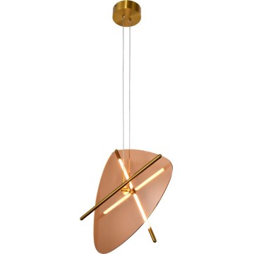 LED-pendelvalgusti kaablil RELAX LED/15W/230V kuldne/suitspruun