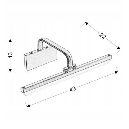 LED Pildivalgusti HANG LED/8W/230V