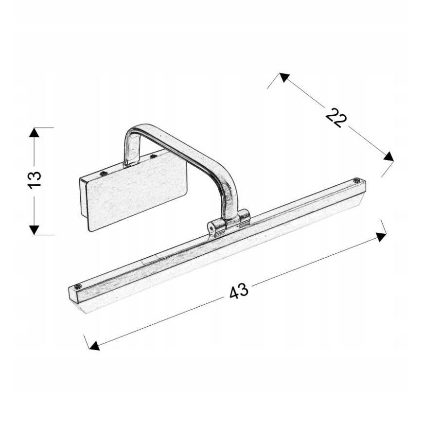 LED Pildivalgusti HANG LED/8W/230V