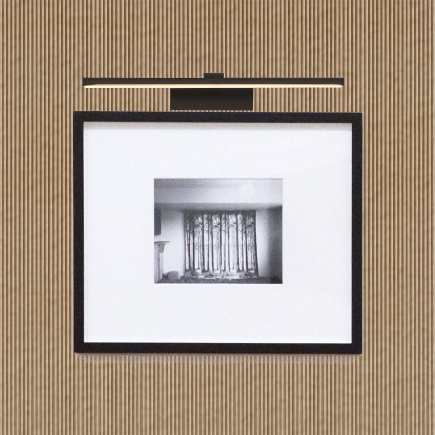 LED Pildivalgusti LED/9W/230V 3000K 39 cm must