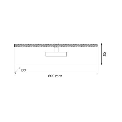 LED Pildivalgusti PRADO LED/11W/230V läikiv kroom