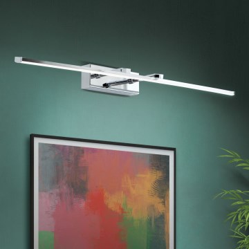 LED Pildivalgusti PUBLIO LED/15W/230V 75 cm läikiv kroom