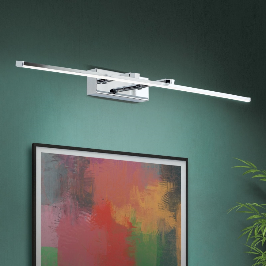 LED Pildivalgusti PUBLIO LED/15W/230V 75 cm läikiv kroom