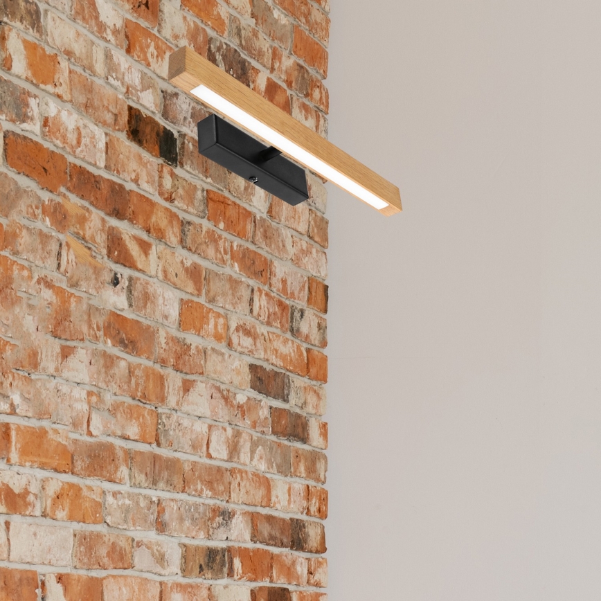 LED-pildivalgusti VERDE LED/5,5W/230V 3000K 46 cm tamm/must