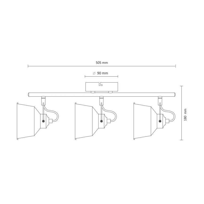 LED Pinnale kinnitatav laevalgusti 3xE14/8W/230V