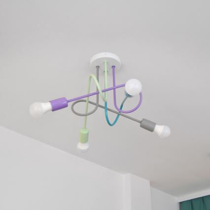 LED Pinnale kinnitatav lühter OXFORD 4xE27/10W/230V