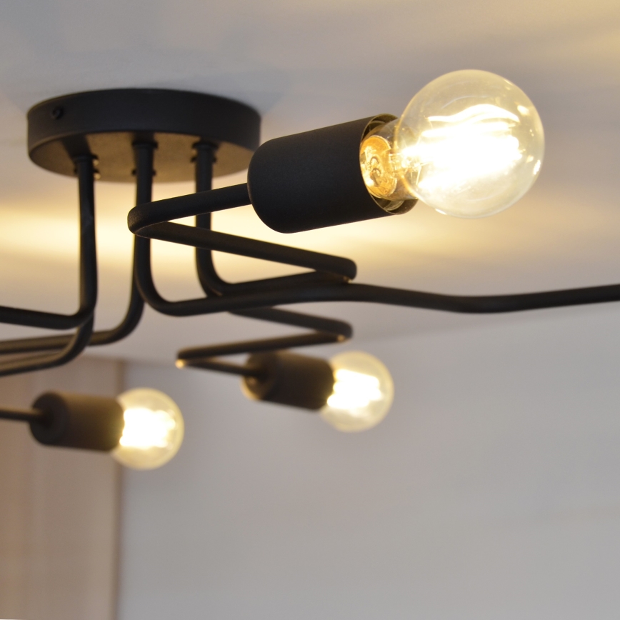 LED Pinnale kinnitatav lühter TUBE 6xE27/15W/230V