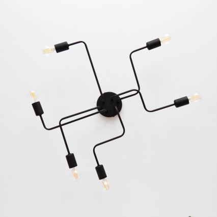 LED Pinnale kinnitatav lühter TUBE 6xE27/15W/230V