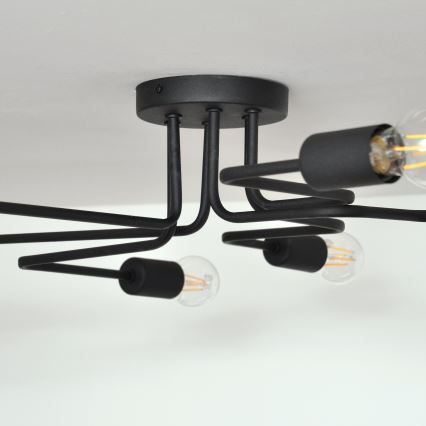 LED Pinnale kinnitatav lühter TUBE 6xE27/15W/230V