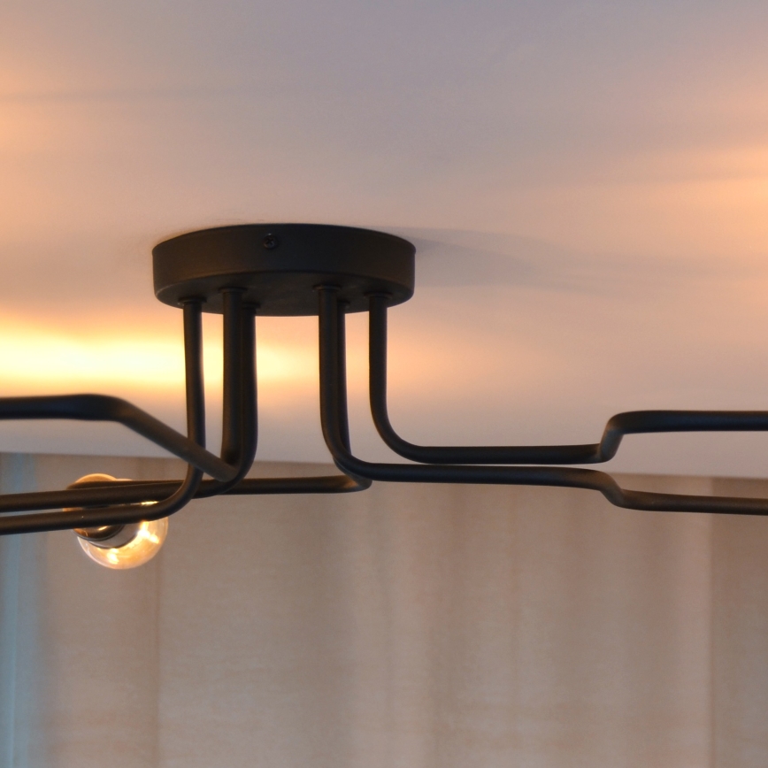 LED Pinnale kinnitatav lühter TUBE 6xE27/15W/230V
