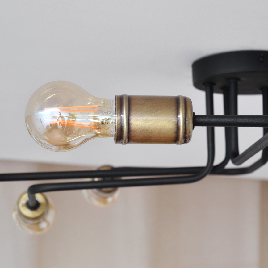 LED Pinnale kinnitatav lühter TUBE 6xE27/15W/230V