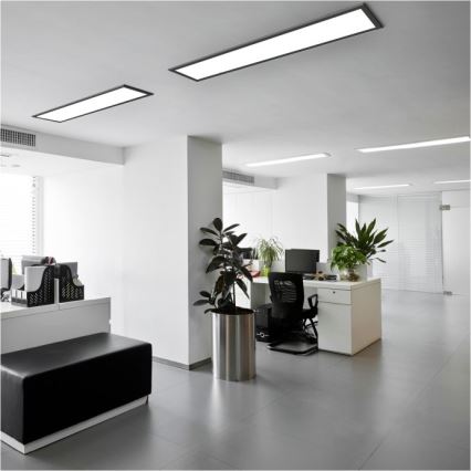 LED Pinnale kinnitatav valguspaneel BRISBANE LED/36W/230V 4000K 29,5x119 cm must