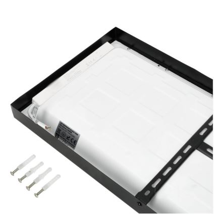 LED Pinnale kinnitatav valguspaneel BRISBANE LED/36W/230V 4000K 29,5x119 cm must