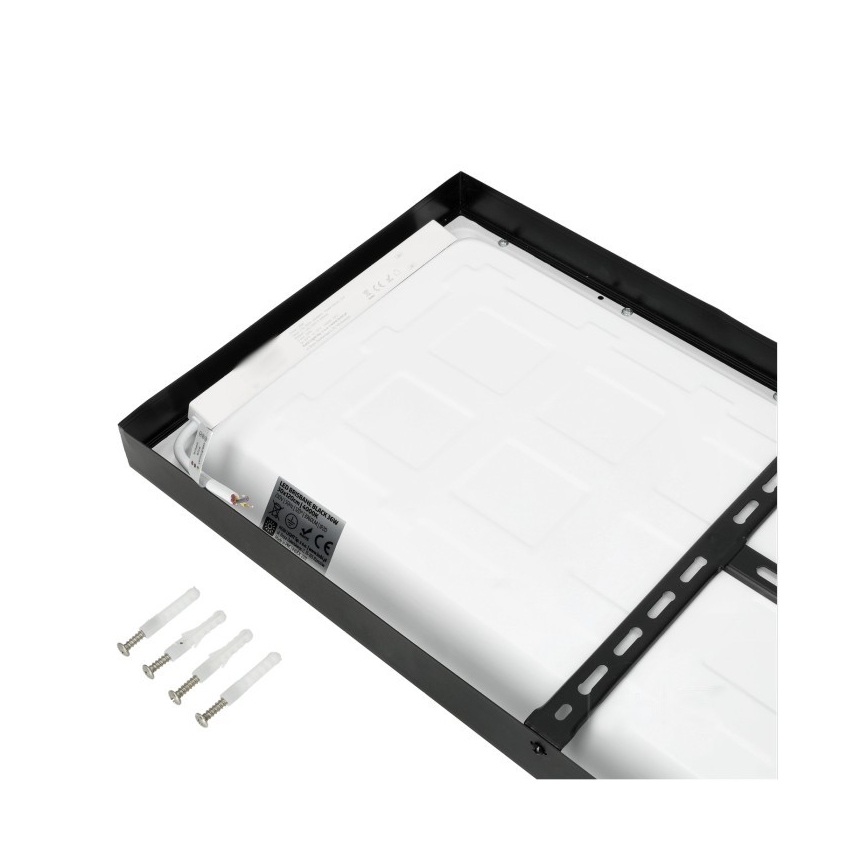 LED Pinnale kinnitatav valguspaneel BRISBANE LED/36W/230V 4000K 29,5x119 cm must