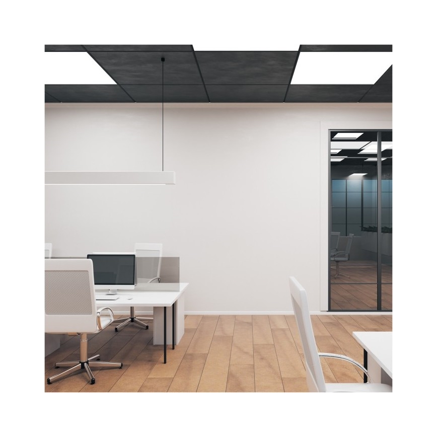 LED Pinnale kinnitatav valguspaneel BRISBANE LED/36W/230V 4000K 59,5x59,5 cm must