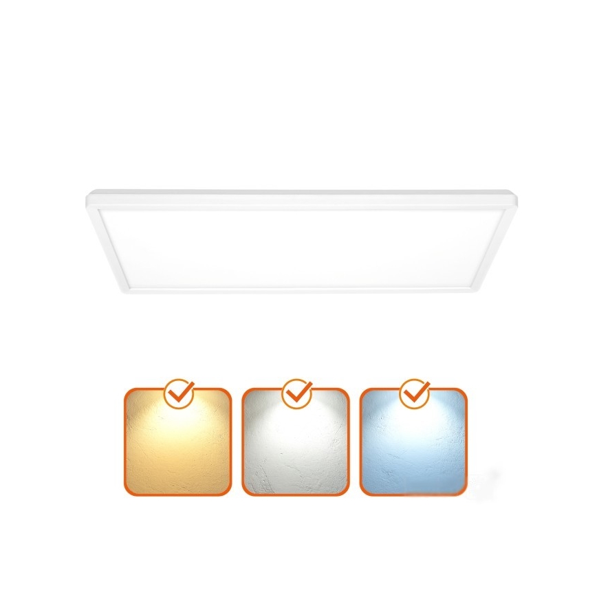 LED Pinnale kinnitatav valguspaneel NIVERA LED/32W/230V IP54 3000/4000/6000K 29,5x59,5 cm valge