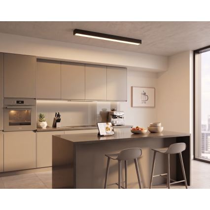 LED pinnapealne/kaabliga rippuv lühter LED/44W/230V 3000K 120 cm must