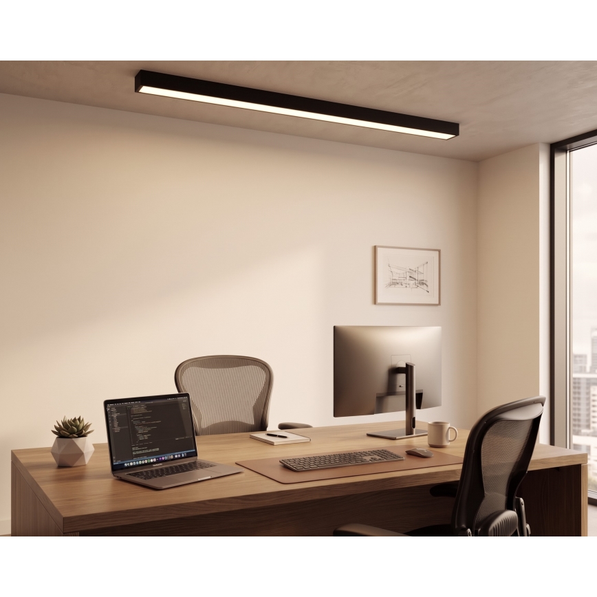 LED pinnapealne/kaabliga rippuv lühter LED/44W/230V 3000K 120 cm must