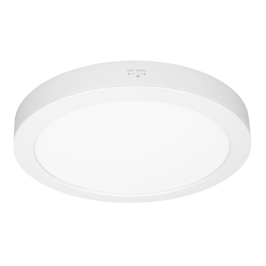 LED pinnapealne/lae sisse paigaldatav paneel 2-ühes 24W/230V 3000/4000/6000K läbimõõt 30 cm IP54 valge